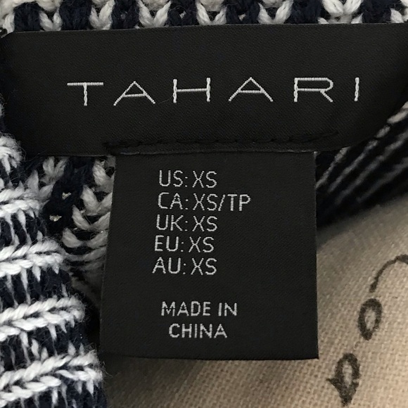 Tahari Ribbed textured size xsmall long sweater long sleeve cardigan - Picture 5 of 6